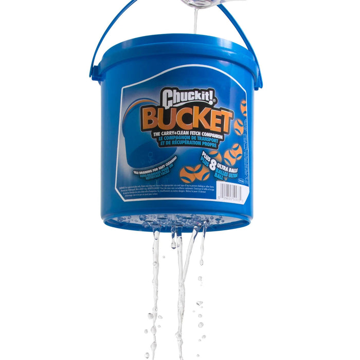 Chuckit! Bucket with Ultra Balls - DKXH - Blue/Orange - 4