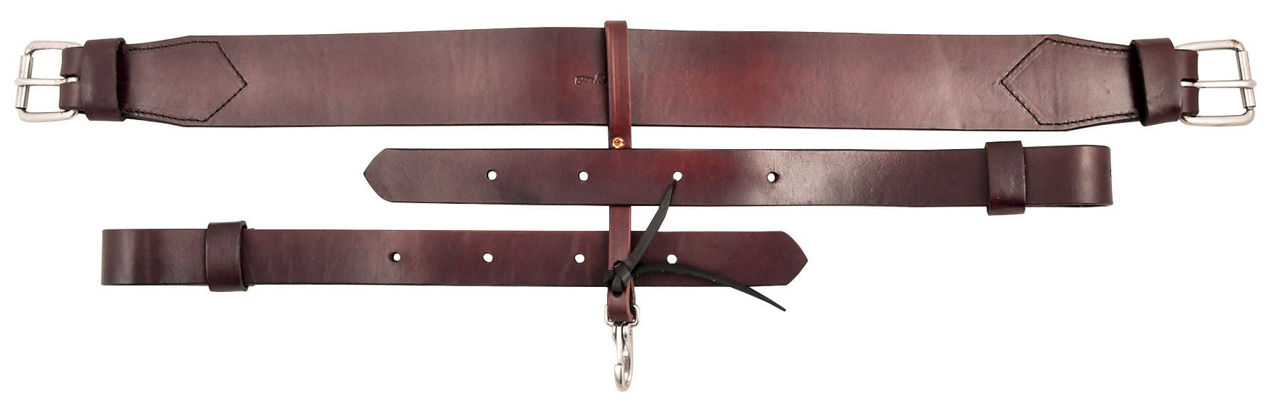 Circle Y 3' Smooth Flank Cinch Set, Walnut - Jeffers - Horse Supplies > Horse Tack > Cinches