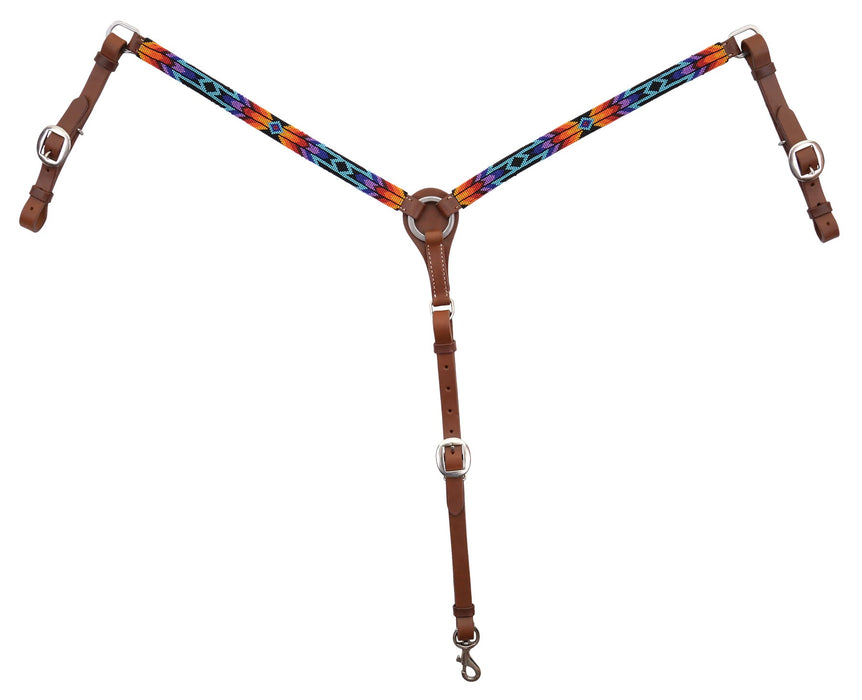 Circle Y Colorful Infinity Wrap Beaded Breast Collar - Jeffers - Horse Supplies > Horse Tack > Breast Collars