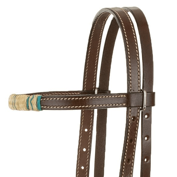 Circle Y Day Money Browband Headstall, Full - RD1FZ - Chocolate Brown - Full - 3