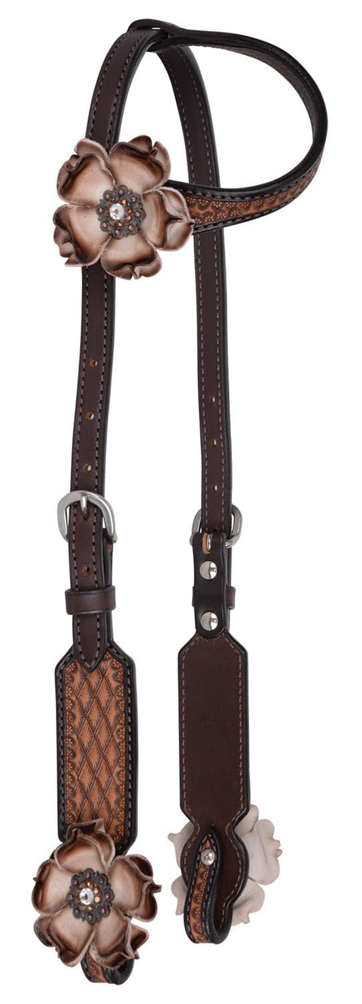 Circle Y Dusty Rose Vintage One Ear Headstall, Full - Jeffers - Horse Supplies > Horse Tack > Bridles & Headstalls