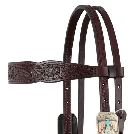 Circle Y Great Oak Browband Headstall, Full - RD1FM - Walnut - Full - 2
