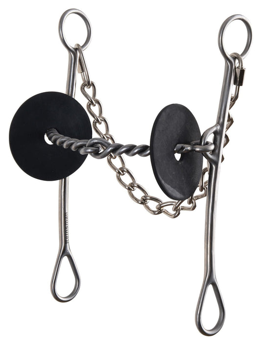 Circle Y Martha Josey - Mitchell 2 - Piece Twist Reverse Lifter Bit - Jeffers - Horse Supplies > Horse Tack > Bridle Bits