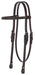 Circle Y Shell Tooled Browband Headstall - Jeffers - Horse Supplies > Horse Tack > Bridles & Headstalls