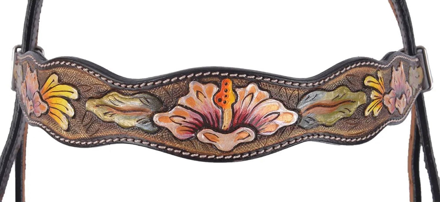 Circle Y Texas Grace Browband Headstall, Full - Jeffers - Horse Supplies > Horse Tack > Bridles & Headstalls