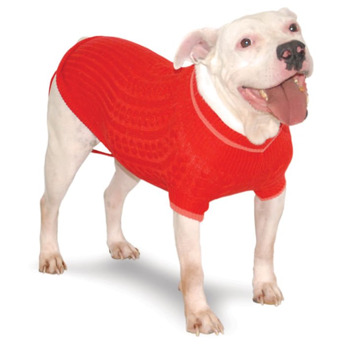 Classic Cable Big Dog Sweater, Large - Jeffers - Dog Supplies > Dog Apparel