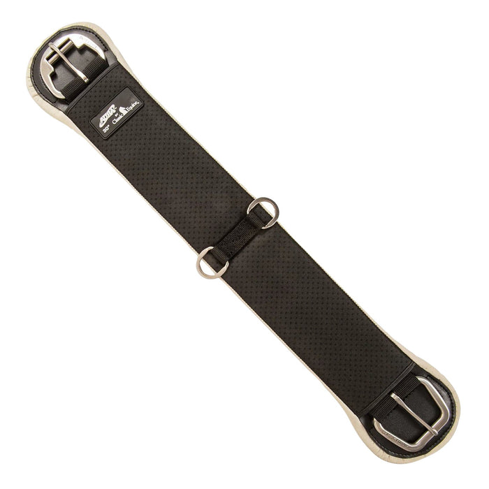 Classic Equine Aura Performance Air Flow Cinch, Straight - CR1VR - Black with White Padding - 26" - 1
