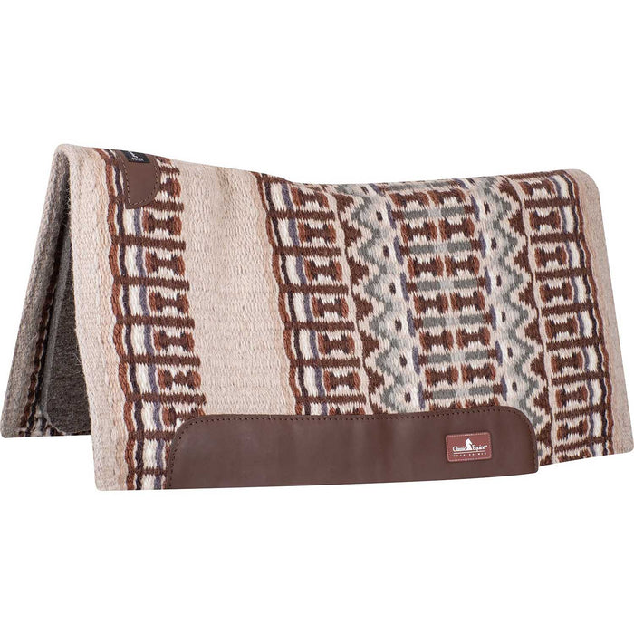 Classic Equine Classic Blanket Top Saddle Pad - CR1UY - Cashmere/Latte - 32" x 34" - 1" - 3