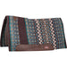 Classic Equine Classic Blanket Top Saddle Pad - CR1V2 - Coffee/Teal - 34" x 38" - 1" - 6