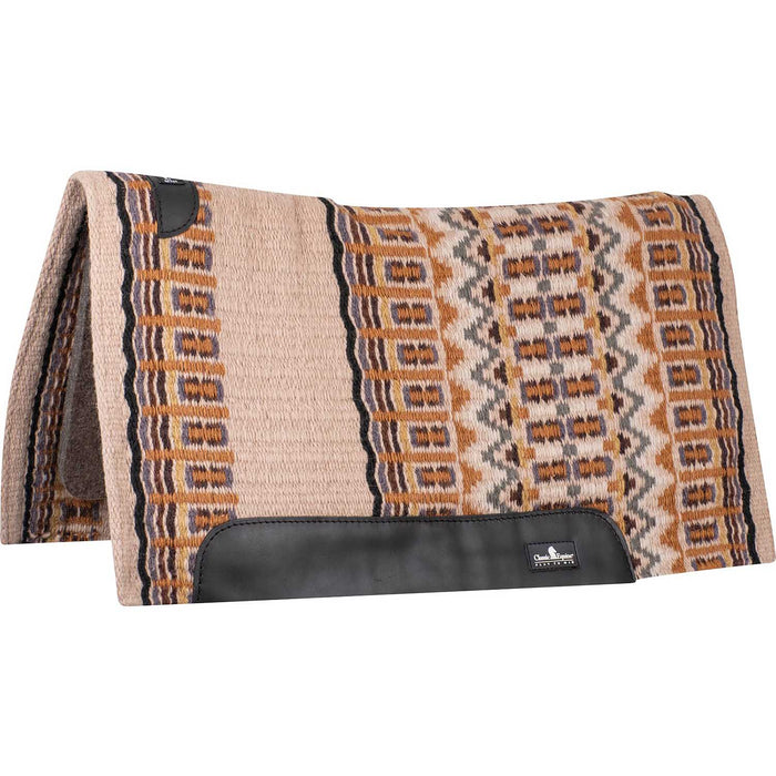 Classic Equine Classic Blanket Top Saddle Pad - CR1V3 - Latte/Black - 34" x 38" - 1" - 7