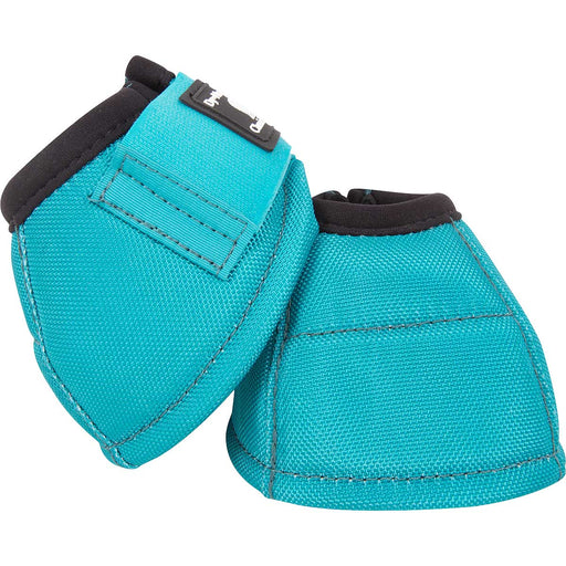 Classic Equine DyNo Turn Bell Boots for Horses, 2 - Pack – Durable Shock - Absorbing Hoof Protection - CR1RD - Aqua - Medium - 4