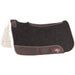Classic Equine ESP Felt & Fleece Saddle Pad - CR1TW - 30" x 30" - Black - 1" - 1