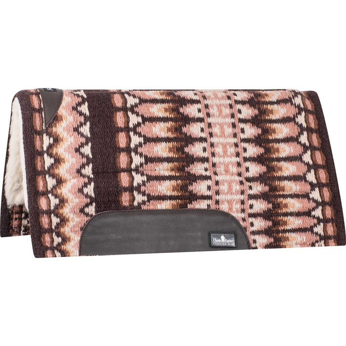 Classic Equine SensorFlex Blanket Top Saddle Pad - CR1UF - Coffee/Chestnut - 32" x 34" - 1" - 1