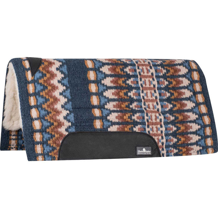 Classic Equine SensorFlex Blanket Top Saddle Pad - CR1UH - Navy/Buckskin - 32" x 34" - 1" - 3