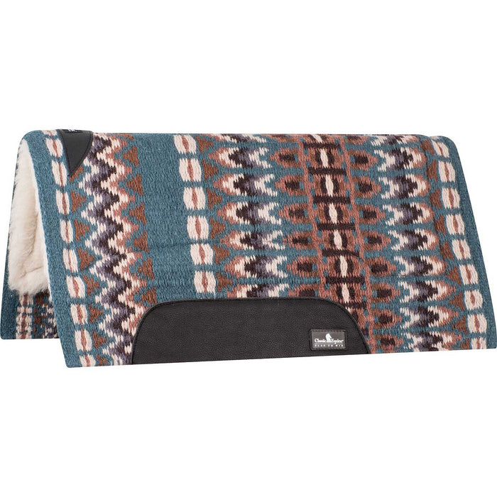 Classic Equine SensorFlex Blanket Top Saddle Pad - CR1UJ - Peacock/Cashmere - 32" x 34" - 1" - 4