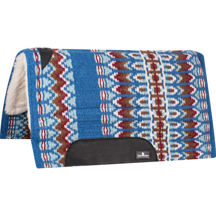 Classic Equine SensorFlex Blanket Top Saddle Pad - CR1UQ - Ultramarine/Plume - 34" x 38" - 1" - 10