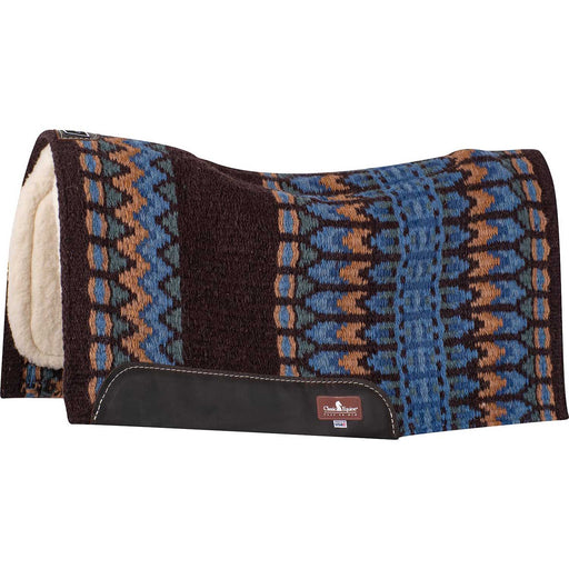 Classic Equine SensorFlex Contour Blanket Top Saddle Pad - CR1US - Coffee/Fawn - 34" x 38" - 1" - 1