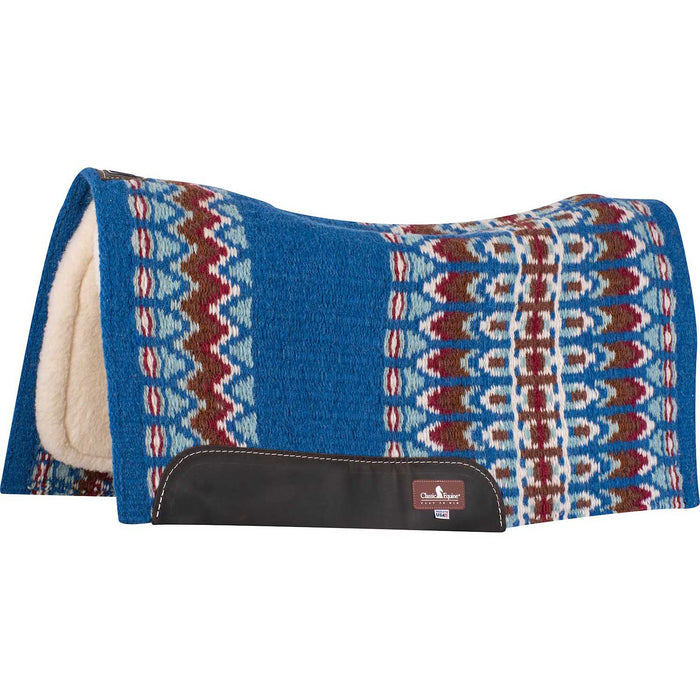 Classic Equine SensorFlex Contour Blanket Top Saddle Pad - CR1UU - Ultramarine/Plume - 34" x 38" - 1" - 3