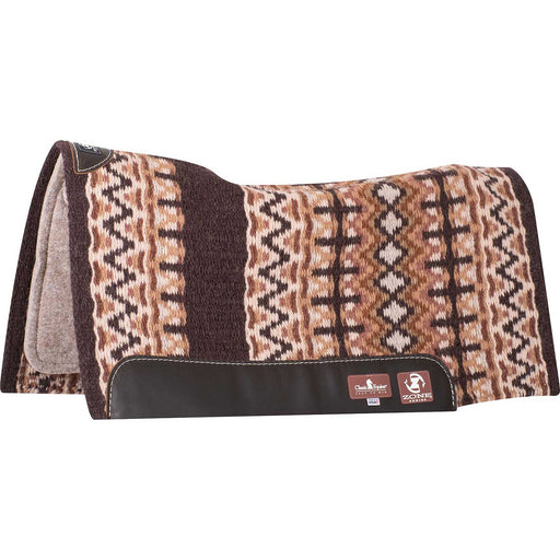 Classic Equine Zone Blanket Top Saddle Pad - CR1TC - Coffee/Latte - 32" x 34" - 3/4" - 1