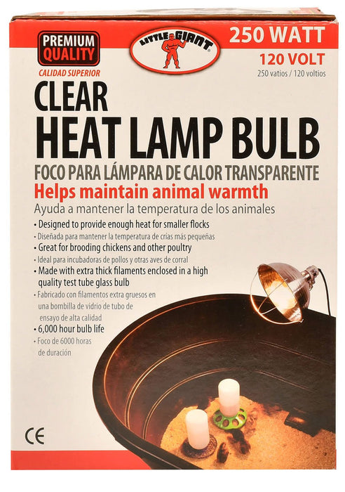 Clear Heat Lamp Bulb, 250 Watt - Jeffers - Poultry Supplies > Poultry Supplies