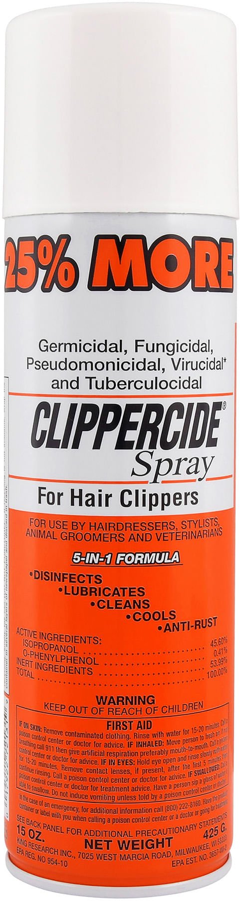 Clippercide outlet disinfectant spray