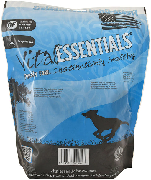 Vital Essentials Freeze-Dried Beef Nibblets Dog Food -   