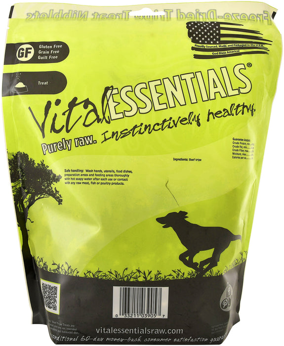 Vital Essentials Freeze-Dried Beef Tripe Nibblets Dog Food, 1 lb -   