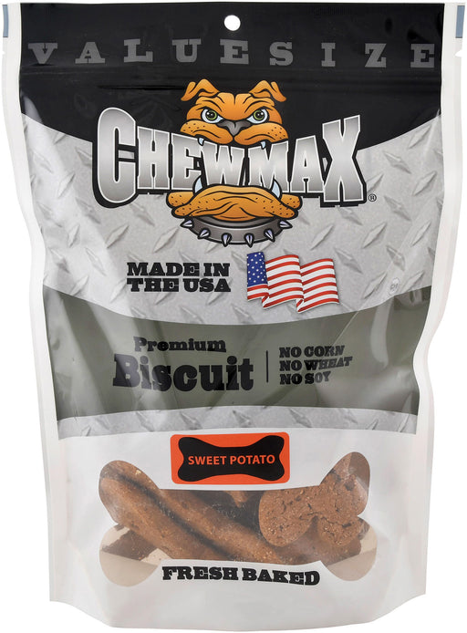 Chewmax Premium Sweet Potato Biscuits - 1 lb Bag, 4" Sweet Potato Biscuit  