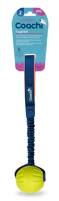 Coachi Tuggi Ball Navy, Coral & Lime - Jeffers - Dog Supplies > Dog Toys