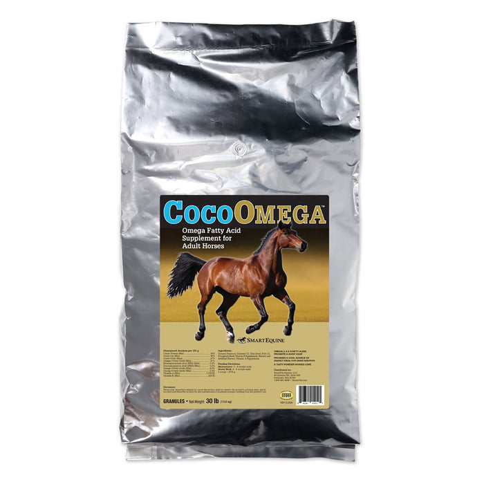 CocoOmega, Omega Fatty Acid Supplement for Horses, Granular - SMAAV - 30 lbs - 5