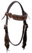 Cody Pro Flower Tooled Headstall - Jeffers - Horse Supplies > Horse Tack > Bridles & Headstalls