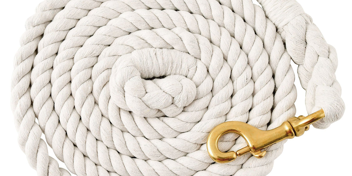 Colorful Cotton Horse Lead Rope, 3/4