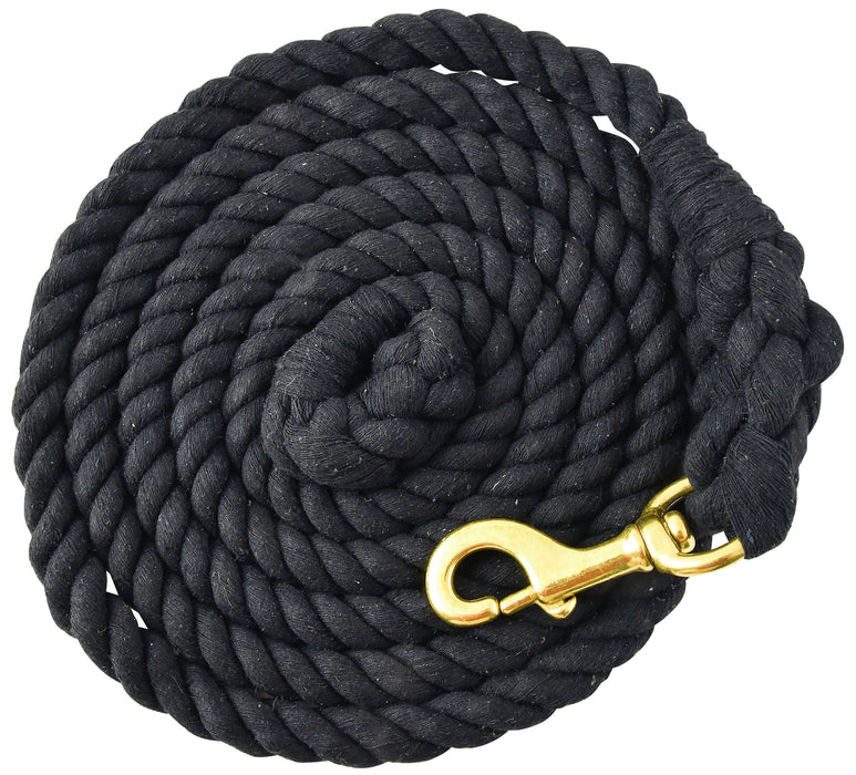 Colorful Cotton Lead Ropes w/Brass Bolt Snap, 10' L - Jeffers - Horse Supplies > Horse Tack > Horse Halters