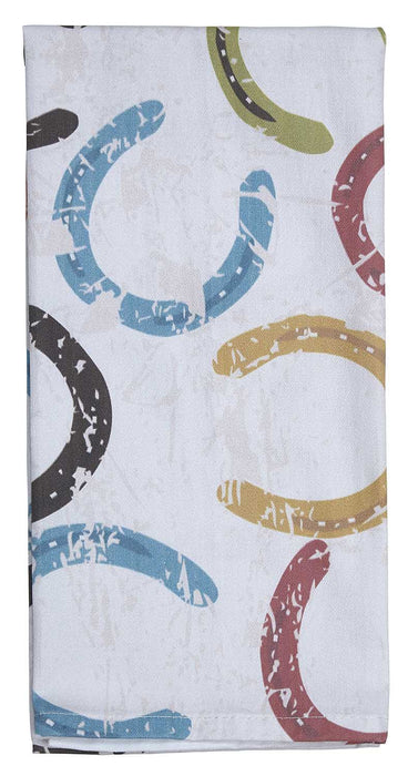 Colorful Horseshoes Kitchen Towel, 100% Cotton - Jeffers - Home Goods & Gifts > Kitchen