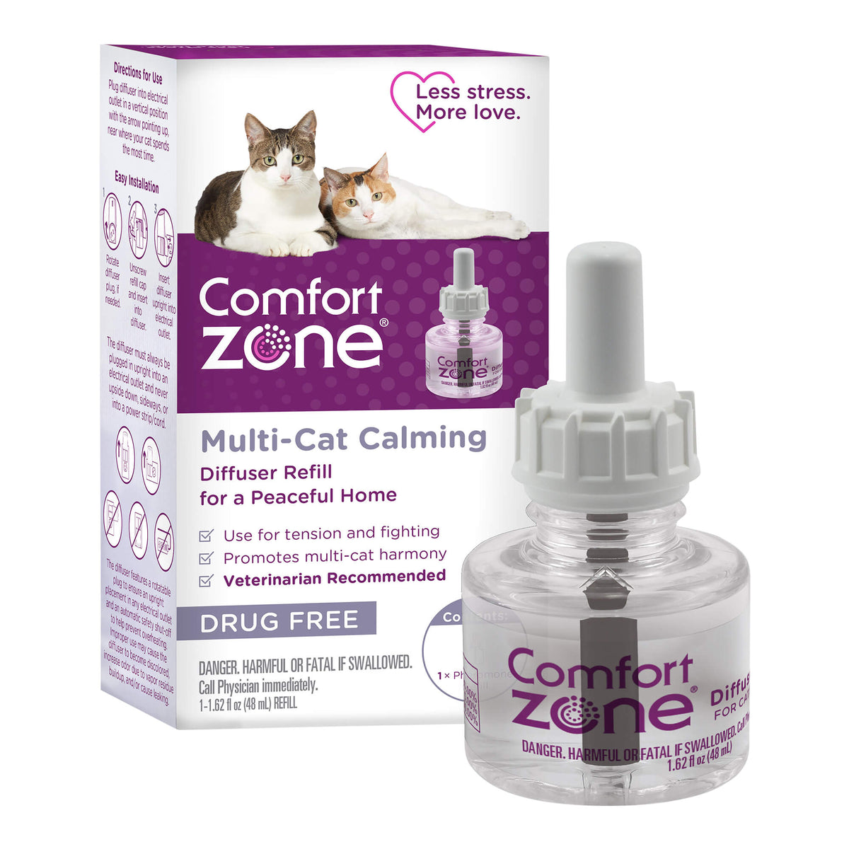 Comfort Zone Multi Cat Calming Diffuser Refills: 1,2 & 6 pk — Jeffers