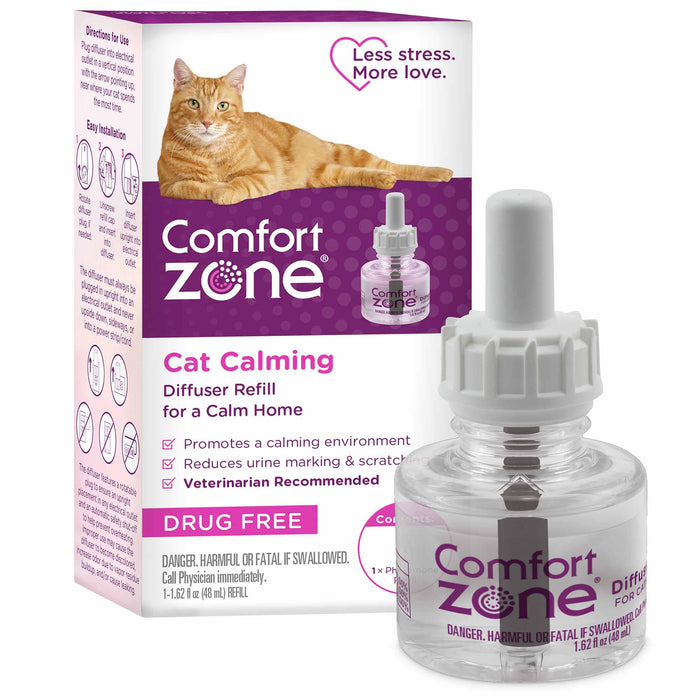 Comfort Zone Plug - In Diffuser with Feliway - FAZ7 - Comfort Zone with Feliway Refill, 48 mL - 4
