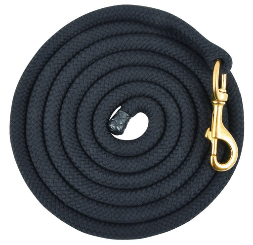 Cotton Lead Rope, 3/4' x 10'L w/ brass bolt snap for Horses - Jeffers - Horse Supplies > Horse Tack > Horse Halters