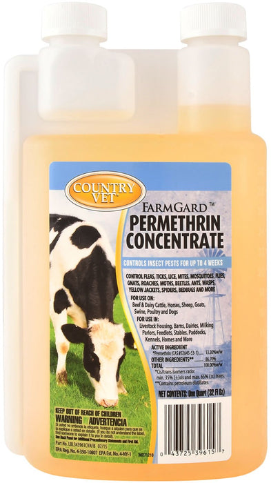 Country Vet FarmGard 13.3% Permethrin Concentrate - Jeffers - Animal Health & Wellness > Fly & Insect Control