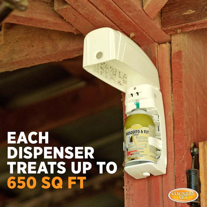 Country Vet Metered Fly Spray - Q1M7 - Country Vet Mosquito & Fly Spray, 6.9 oz - 13