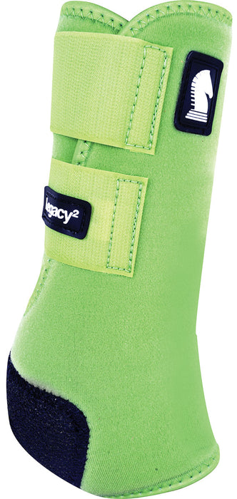 Classic Equine Legacy 2 Front Boots, Large - Lime Green  