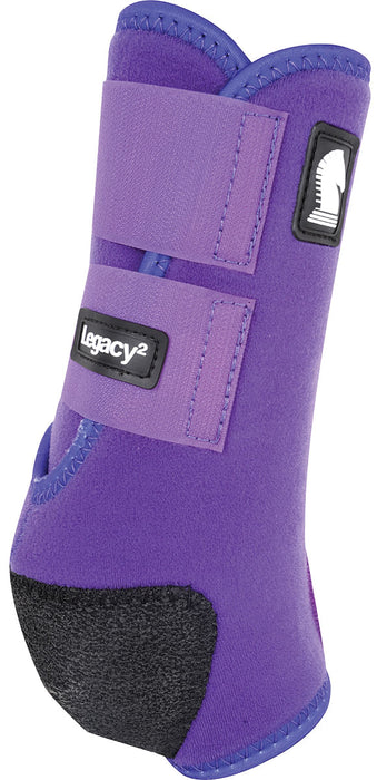 Classic Equine Legacy 2 Front Boots, Large - Purple  