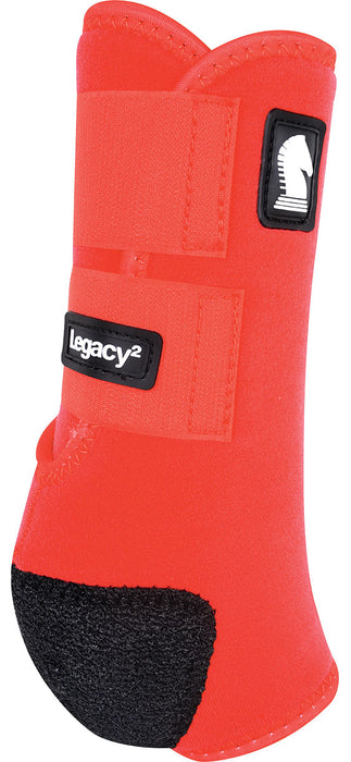 Classic Equine Legacy 2 Front Boots, Large - Red  