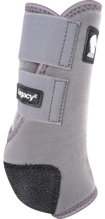 Classic Equine Legacy 2 Front Boots, Large - Steel Gray  