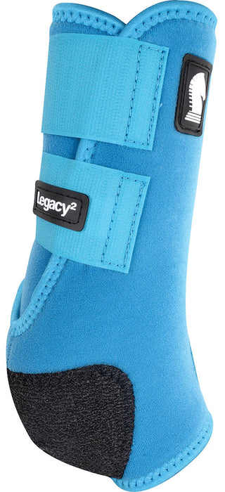 Classic Equine Legacy 2 Front Boots, Large - Turquoise  