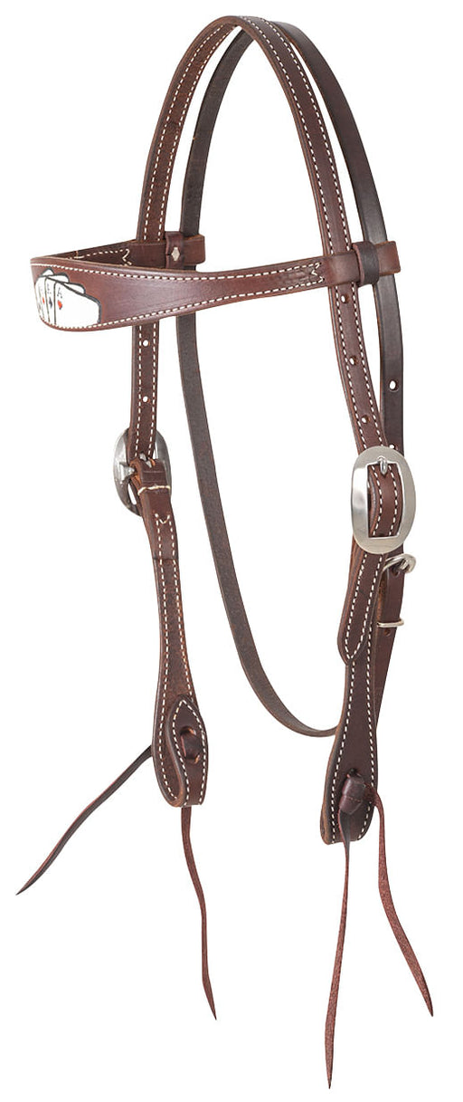 Classic Equine Tombstone Browband Headstall -   