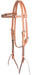 Classic Equine Laced Browband Headstall, Full - Brown/Black  