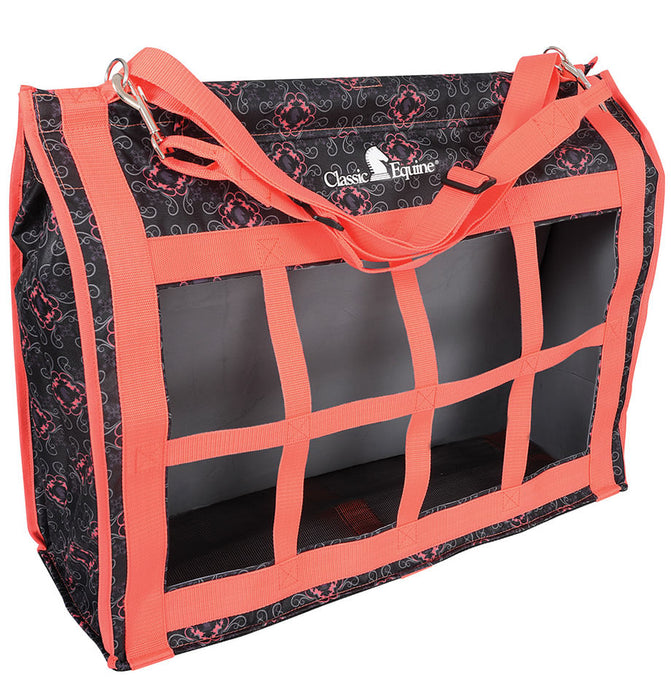 Classic Equine Top Load Hay Bags, Patterns - Coral Knights  