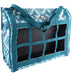 Classic Equine Top Load Hay Bags, Patterns - Teal Diamonds  