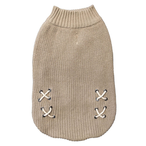 Criss Cross Sweater for Dogs - RR3L2 - Taupe - XSmall - 1