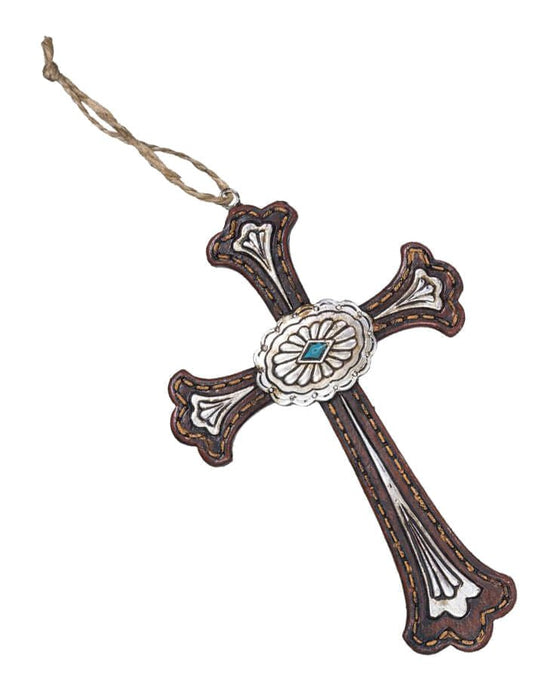 Cross Concho Ornament Decor - JTIA4B - 1